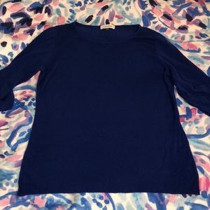 royal blue calvin klein blouse